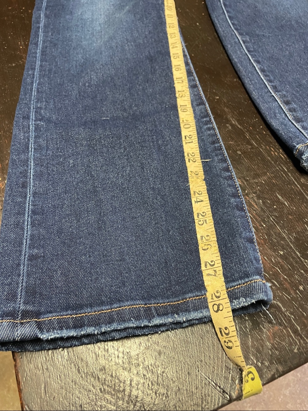 J21 Eleven by Risen High Rise Dark Wash Straight Leg Jeans Size 29. - Picture 11 of 12
